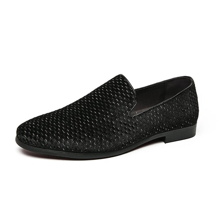 Premium men's slip-on loafers. Elegant dress shoes for smart casual and formal events. Comfortable fit.