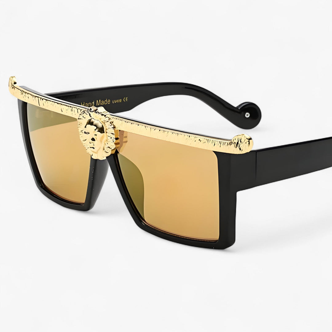 Retro lion-style unisex sunglasses with UV400 protection, perfect for fashion eyewear.