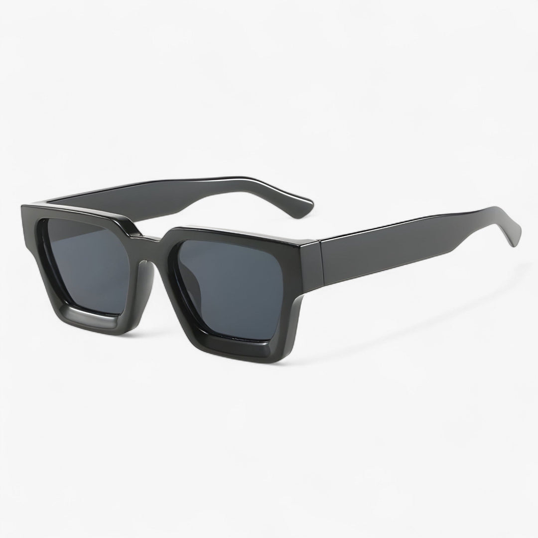 Men's retro square sunglasses with UV400 protection & stylish design.