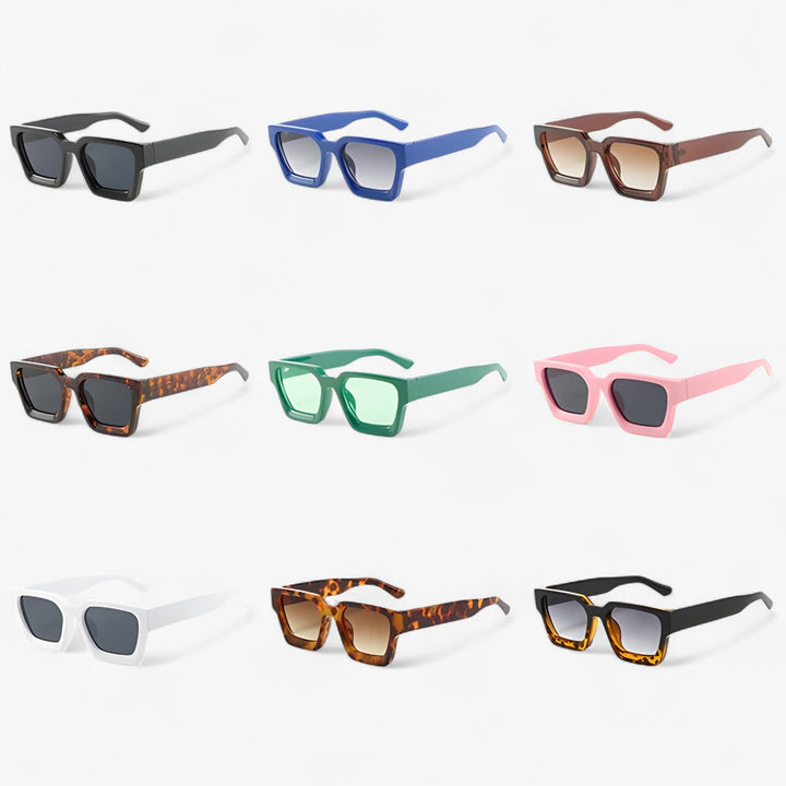 Men's modern retro square sunglasses, UV400 protected fashion eyewear for all occasions.