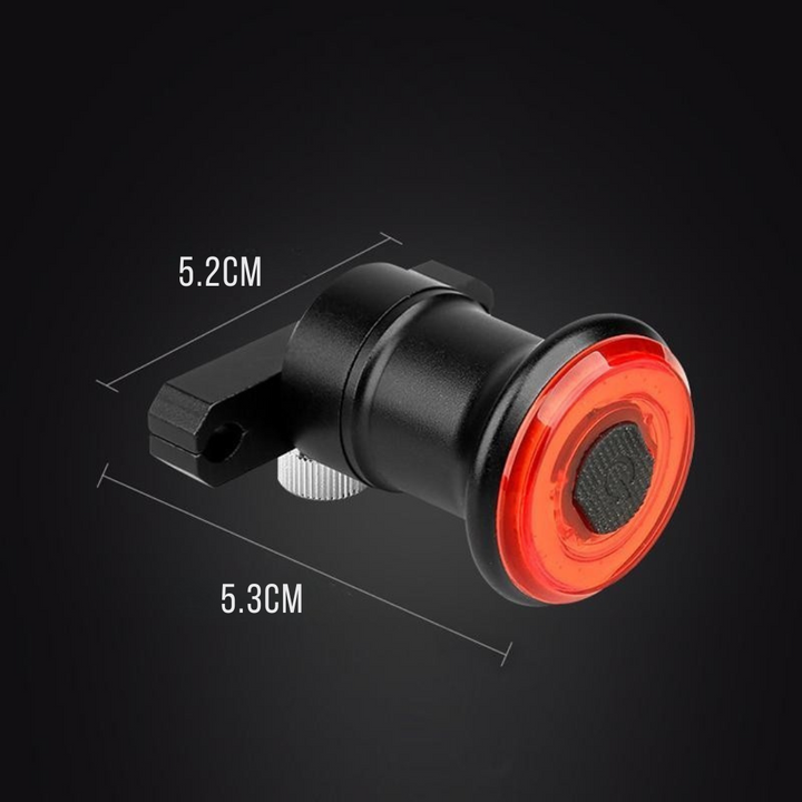 Essential cycling safety accessory: USB rechargeable rear brake light with 6 visibility modes for all bikes.