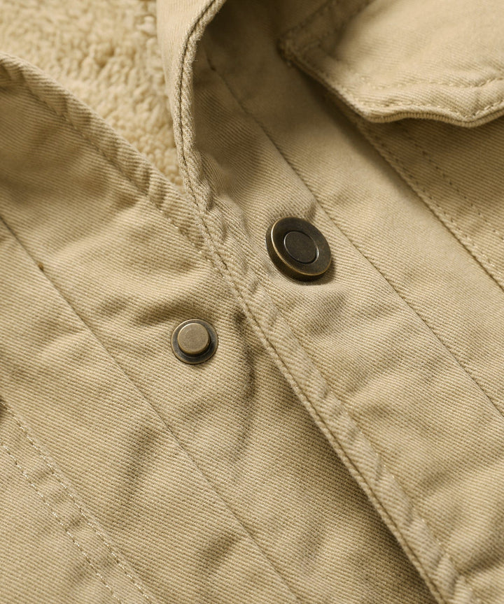 Warm and rugged men's fleece jacket, thermal, excellent cold weather gear