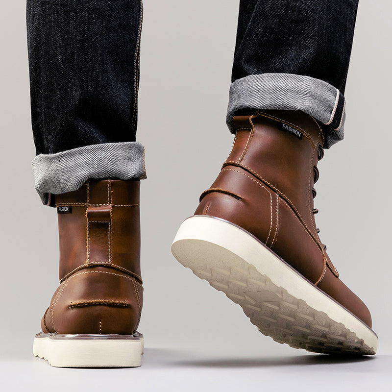 Waterproof black chukka boots for men, perfect for adding a durable and rugged touch to any outfit