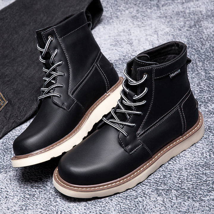 Brown men's waterproof chukka boots, displayed as a top choice for durable and casual men's footwear