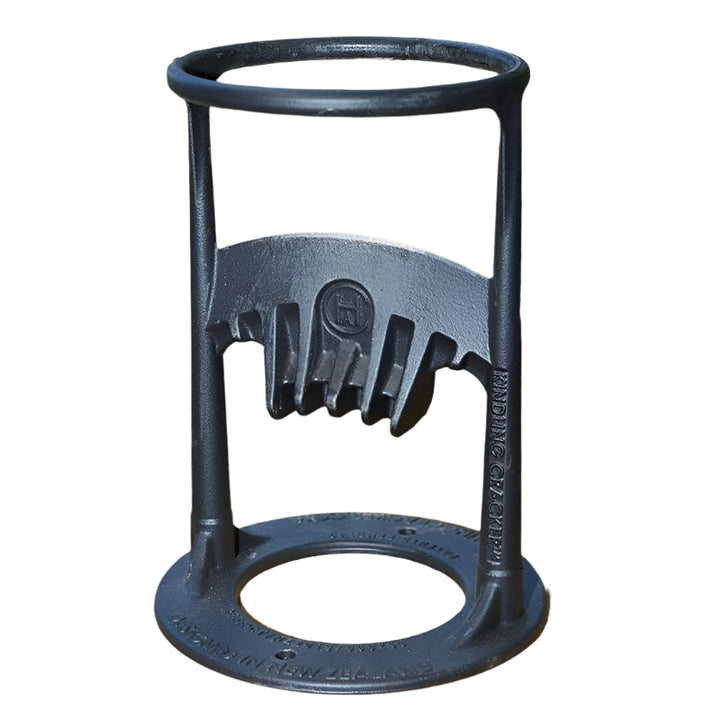 Safe manual wood splitter for efficient firewood preparation. Durable outdoor tool for home heating & camping.