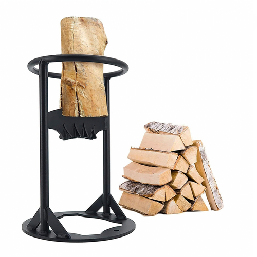 Efficient manual log splitter, a durable tool for easy firewood preparation. Ideal garden equipment.