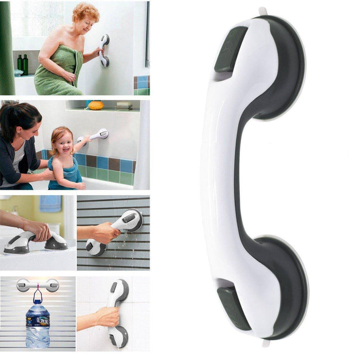 Secure-Grip non-slip safety handrail for bath & shower, provides stable support for elderly.