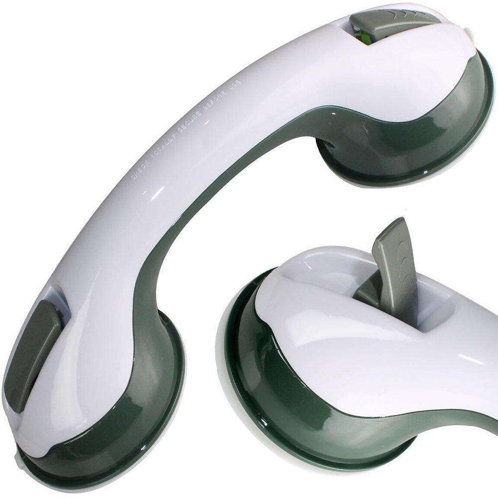 Elderly assistance handrail for bathroom, secure grip for shower & bath support.