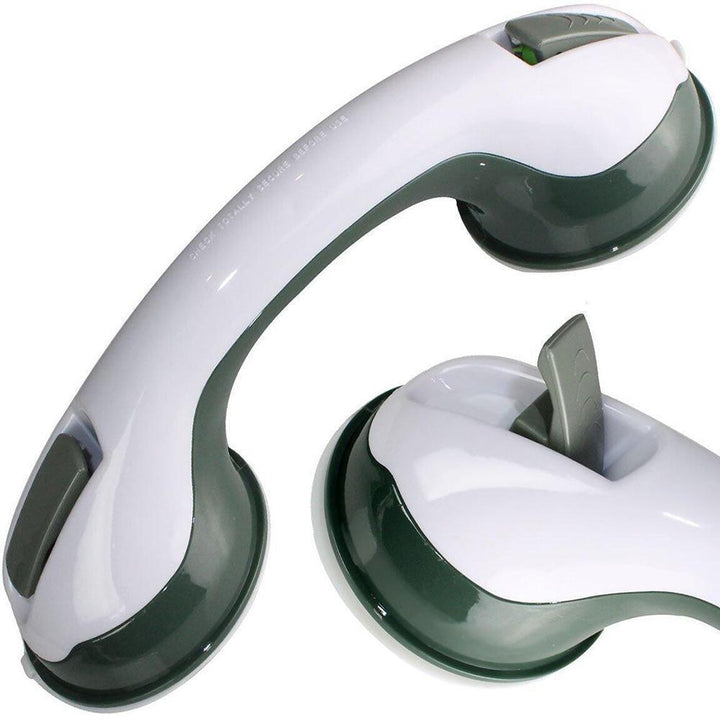 Elderly assistance handrail for bathroom, secure grip for shower & bath support.