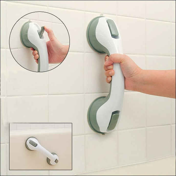 Accessible bathroom handrail, ensures shower & bath safety for individuals with mobility needs.