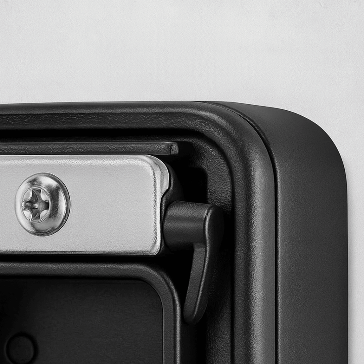 Durable, weatherproof outdoor key safe. Secure zinc alloy lockbox for home key storage & protection.