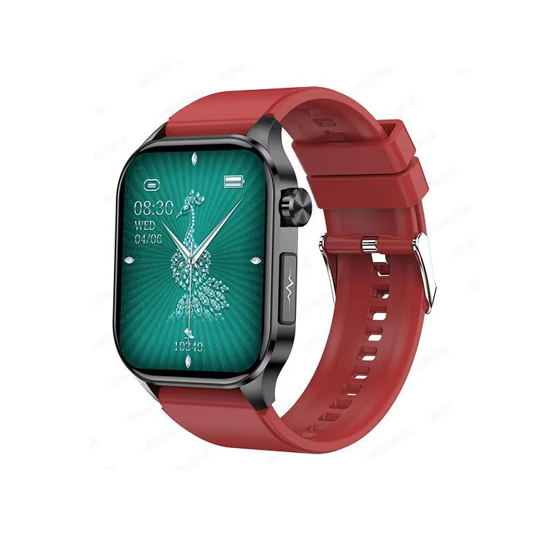 Comprehensive vital signs health tracker smartwatch for seniors: heart rate, blood pressure, oxygen, & sugar.