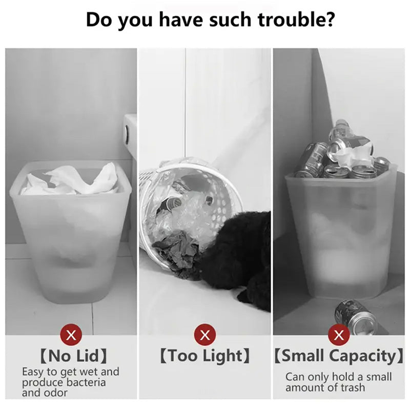 Versatile 15L household trash can with odor control and sleek design, perfect for modern home organization.