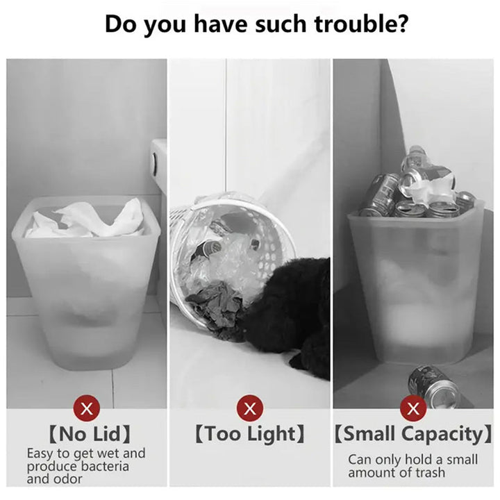Versatile 15L household trash can with odor control and sleek design, perfect for modern home organization.