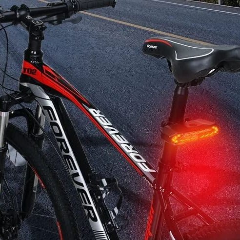 Anti-theft bike alarm and bright rear light. Essential cycling accessory for security & visibility.