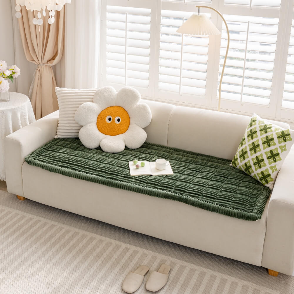 Cozy & washable pet couch cover, a soft furniture protector. Perfect dog mat & cat mat sofa throw for any home.