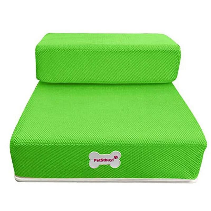 Soft, safe pet steps blending into your home while aiding dogs & cats access furniture.