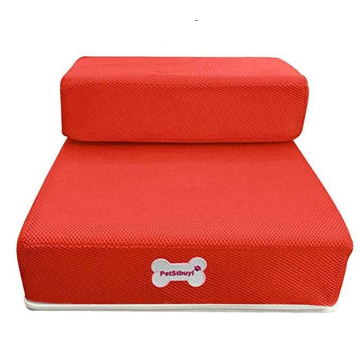 Soft pet stairs for senior dogs & cats, non-slip & joint-friendly, a vital mobility aid.