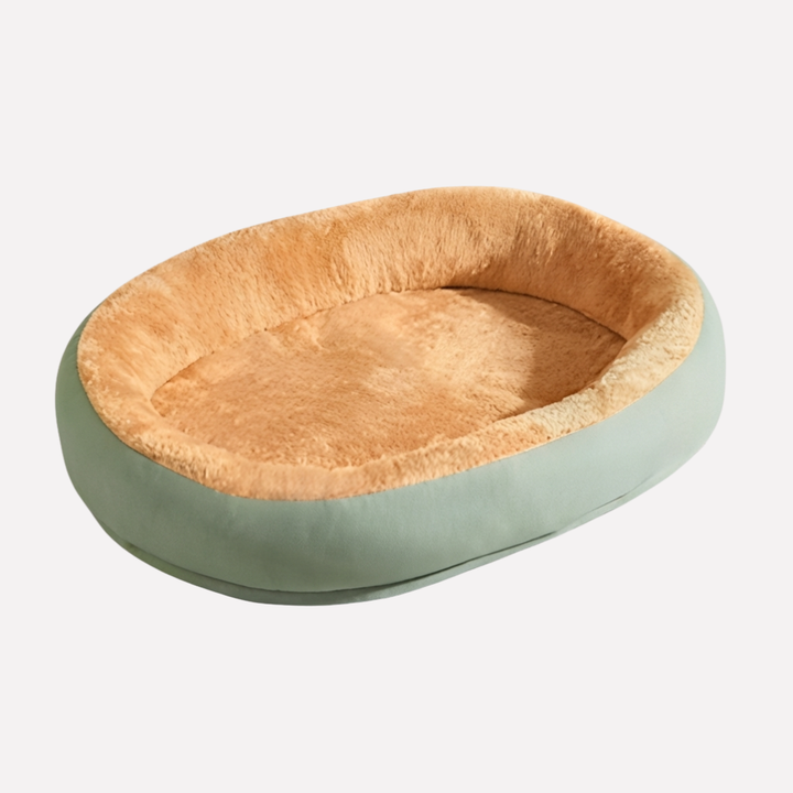 Washable dog nest bed, a soft plush pet supply designed for ultimate comfort and deep sleep for dogs.