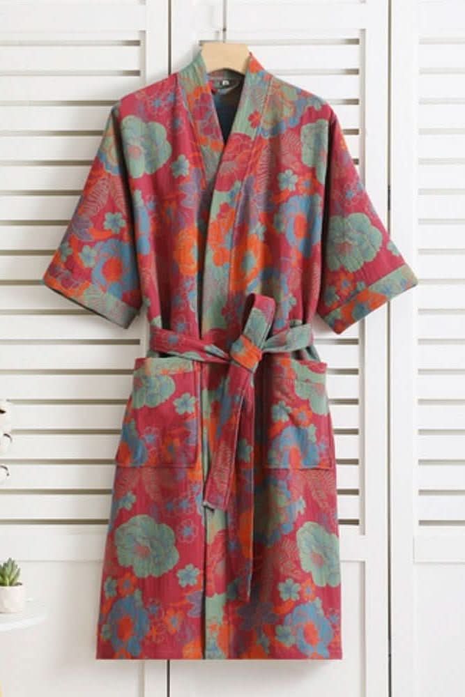 Relax in style with this soft women's lightweight lounging bathrobe, perfect for home comfort.