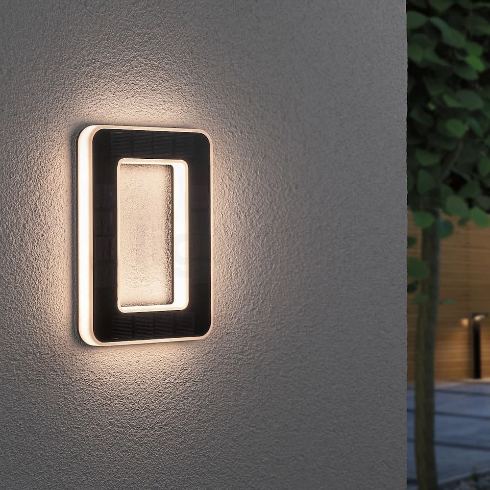 Solar powered illuminated house numbers for clear outdoor visibility & home identification.