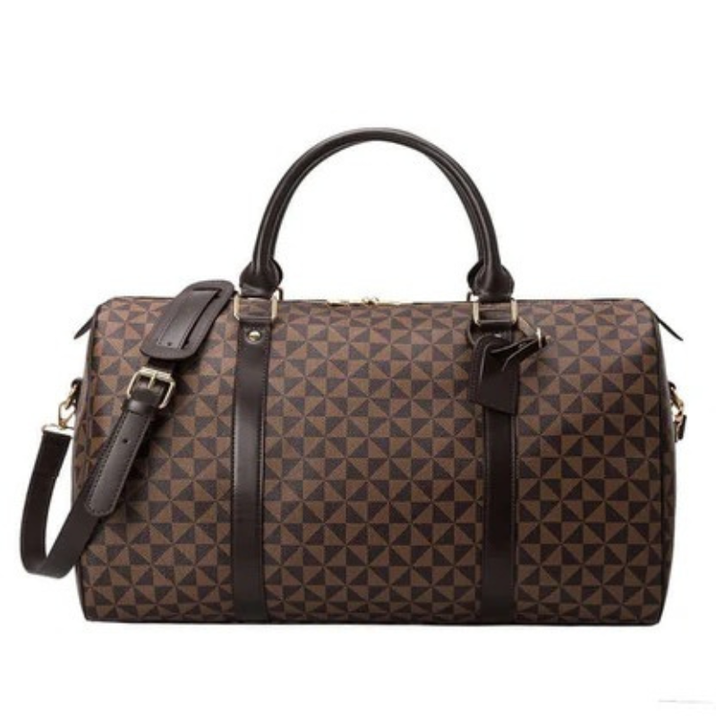 Stylish unisex travel duffle bag, perfect as a carry-on or weekend bag for versatile trips.