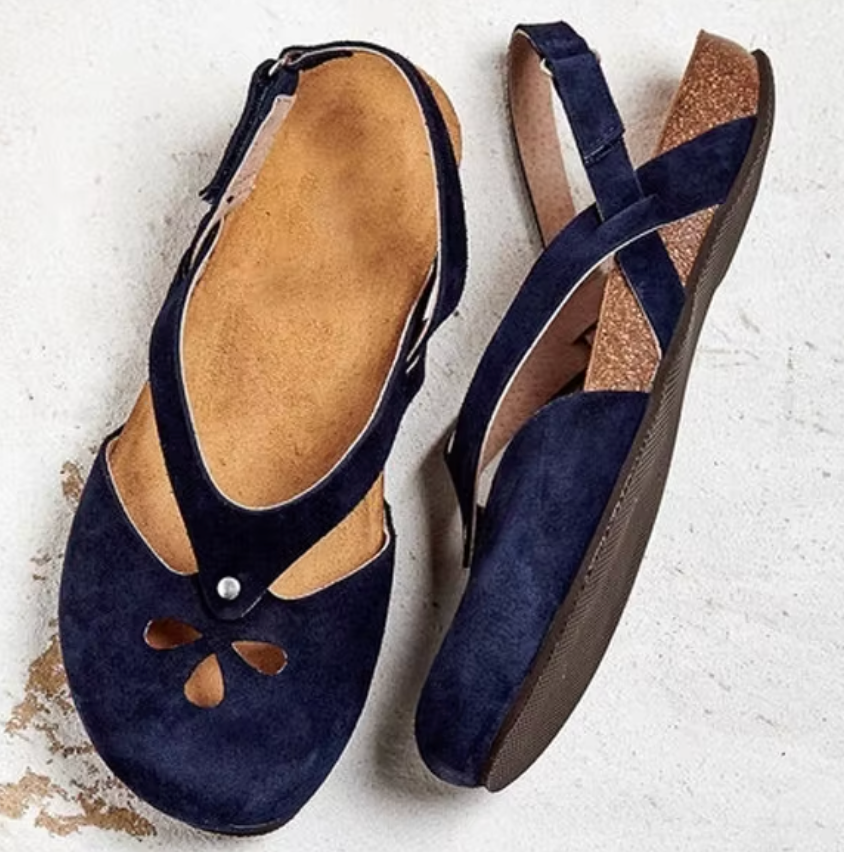 Lightweight women's casual sandals with an open-toe slip-on design for everyday comfort and summer style.