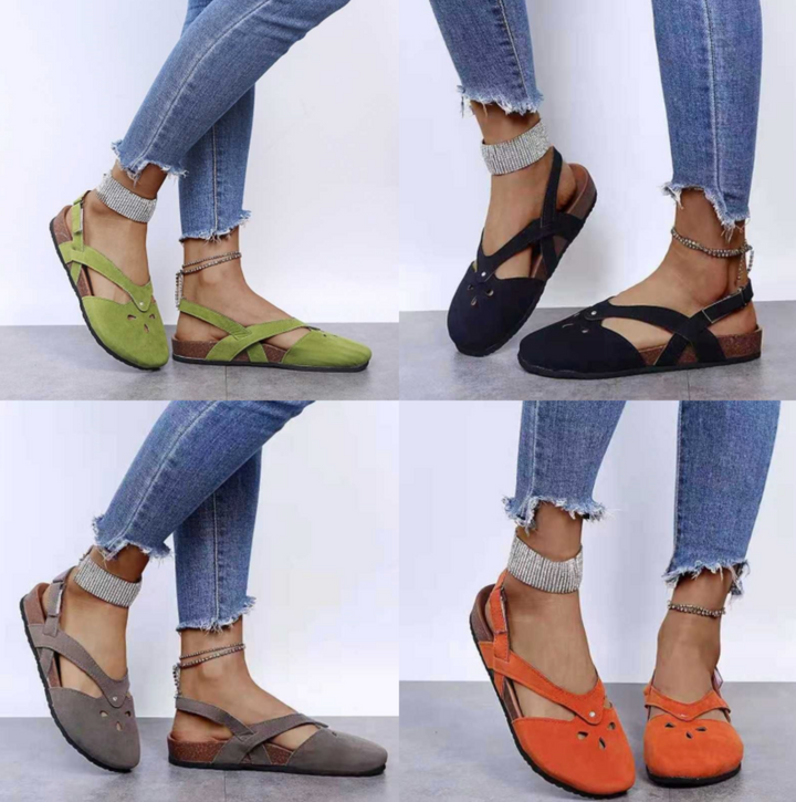 Comfortable & lightweight women's casual sandals. Stylish open-toe slip-on design for everyday summer fashion.