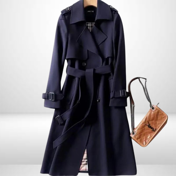 Chic women's mid-length padded jacket. Versatile, warm everyday coat for stylish fall & winter looks.