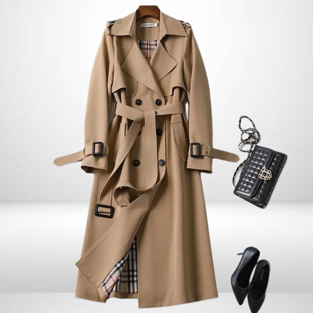 Fashionable women's mid-length padded jacket. Ideal stylish outerwear for casual fall & winter activities.