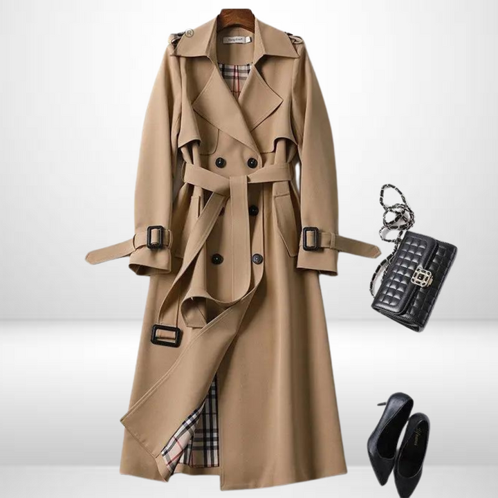 Fashionable women's mid-length padded jacket. Ideal stylish outerwear for casual fall & winter activities.