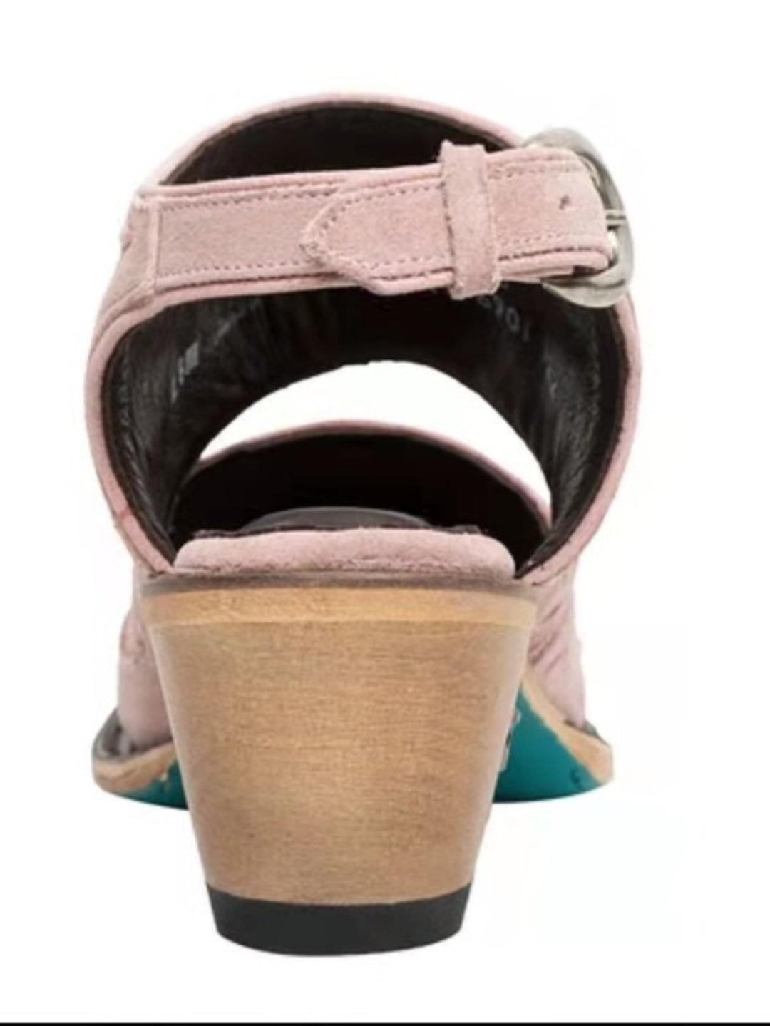 Women's pink embroidered ankle cowgirl boots with snip toe & western stitching. Stylish slingback design.