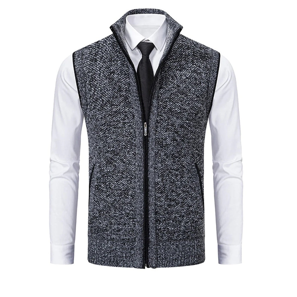 Classic tailored men's vest. Elegant suit vest, essential for smart-casual, business attire, and formal mens fashion layering.