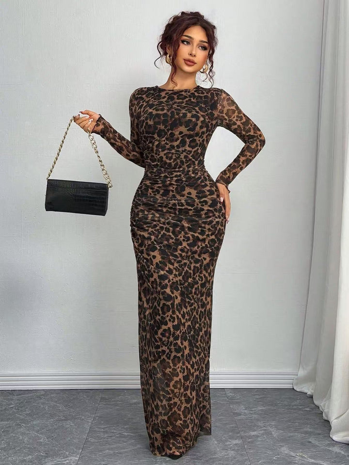 Comfortable yet elegant women's long sleeve bodycon maxi dress. Perfect for any formal or party occasion.