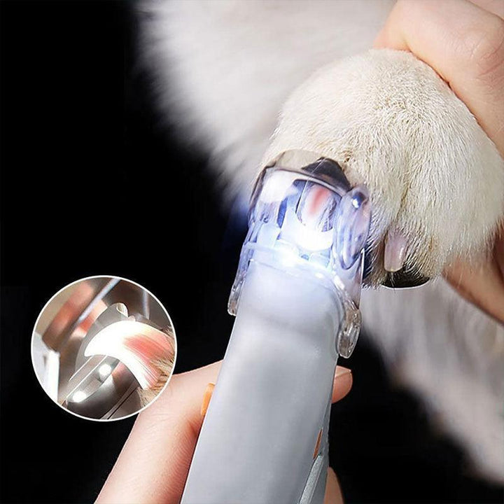 TavvitaImp009 Dog Nail Clippers with LED quick sensor for safe, precise pet grooming. Stainless steel blades.
