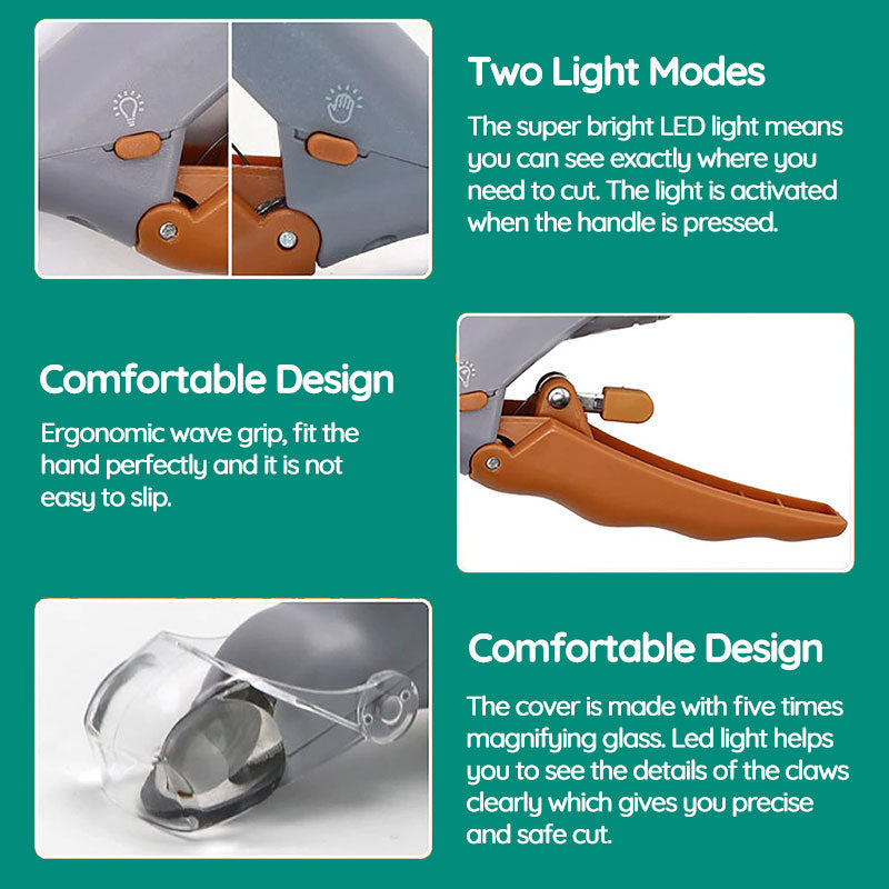 Ergonomic non-slip grip on TavvitaImp009 dog nail clippers for comfortable, secure pet grooming.