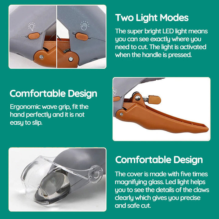 Ergonomic non-slip grip on TavvitaImp009 dog nail clippers for comfortable, secure pet grooming.