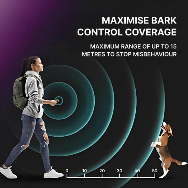 Close-up of the TavvitaImp010 ultrasonic pet trainer, essential for gentle bark correction.