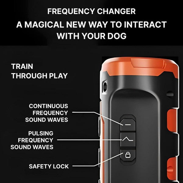 Portable anti-bark gadget TavvitaImp010, designed for easy placement in your home or yard.