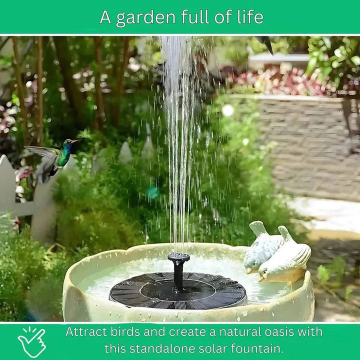 Enhance your garden living with this TavvitaImp011 solar water fountain, a serene pond & outdoor decor piece.