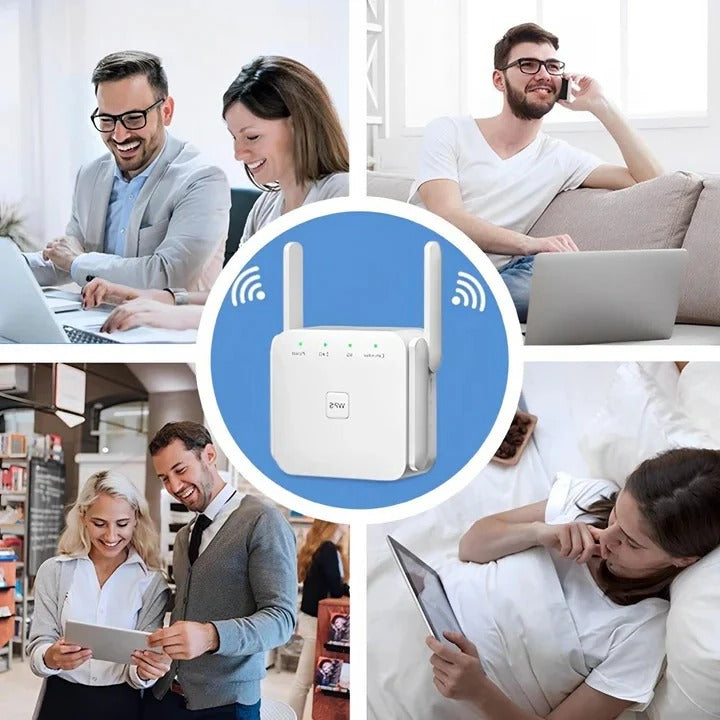 Powerful TavvitaImp011 WiFi booster extends range & speed for strong, uninterrupted home network coverage.