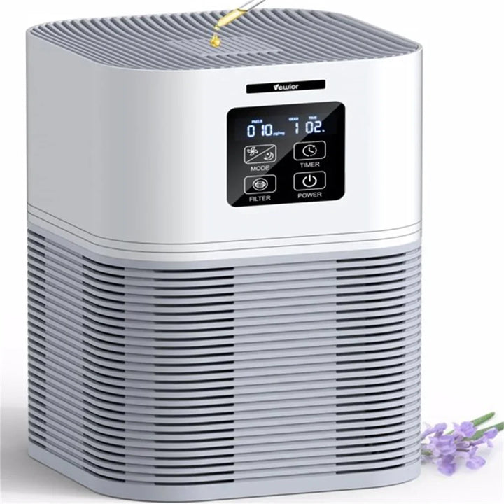 Tavvitaimp18 H13 HEPA air purifier, 2-in-1 for allergies, pet odor, & improved home air quality. Aromatherapy.