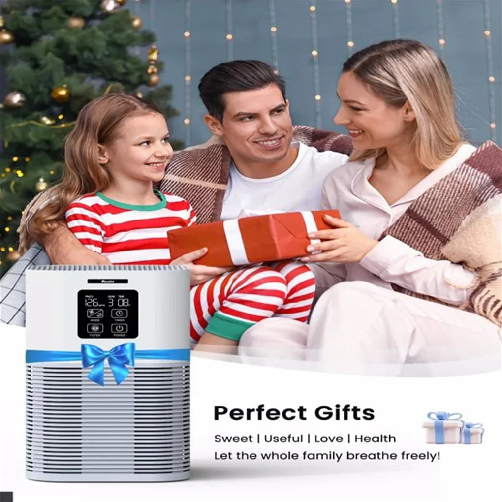 Compact 2-in-1 air purifier with H13 HEPA filter & aromatherapy. Ideal for fresh home air and odor control.