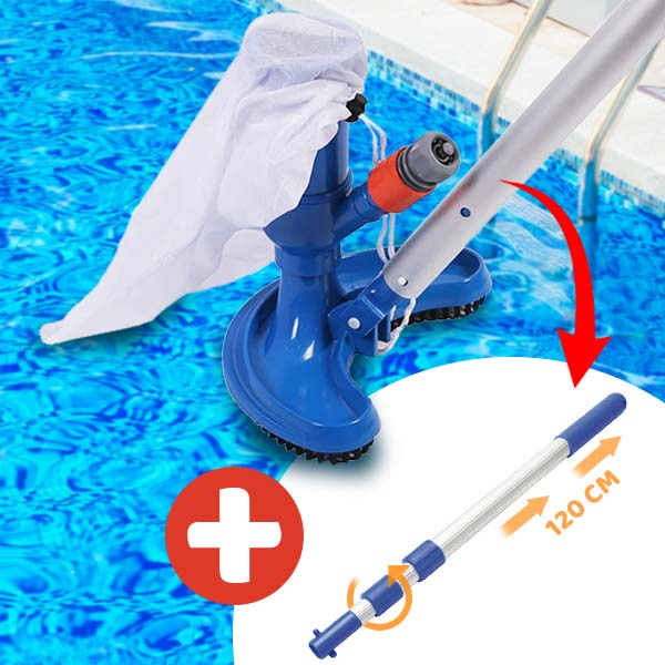 TIDYPOOL manual pool vacuum cleaner for precise debris removal in pools, spas & ponds.