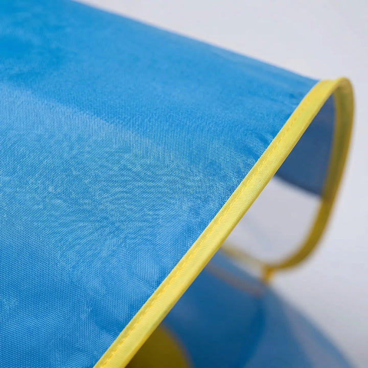 Cute toddler car pool float with sun canopy, ensuring shaded and secure water play for little ones.