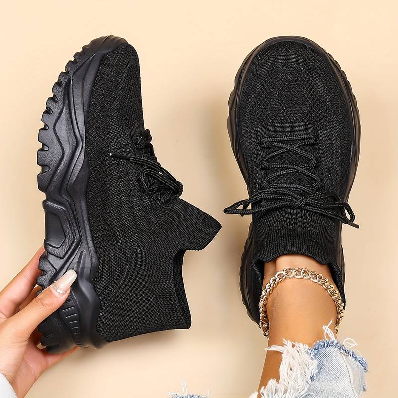 Versatile women's everyday sneakers, featuring a breathable lace-up design & chunky sole for comfort.