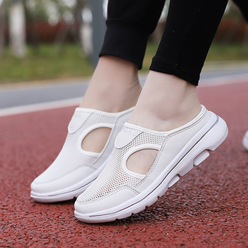Men's & women's ultra-light slip-on comfort shoes, wide toe, cushioned & breathable for daily use.