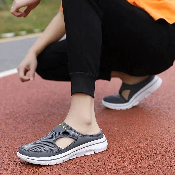 Men's & women's ultra-light slip-on comfort shoes with a wide toe box for all-day wear.