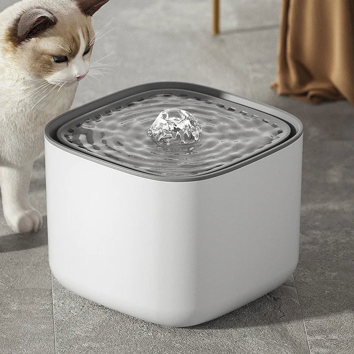 Promote pet health: ultra-quiet 12.7 cup automatic water fountain for cats & dogs with filtered flow.