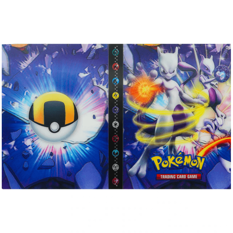 PVC card binder album, ideal for organizing 240 collectible trading card sleeves.